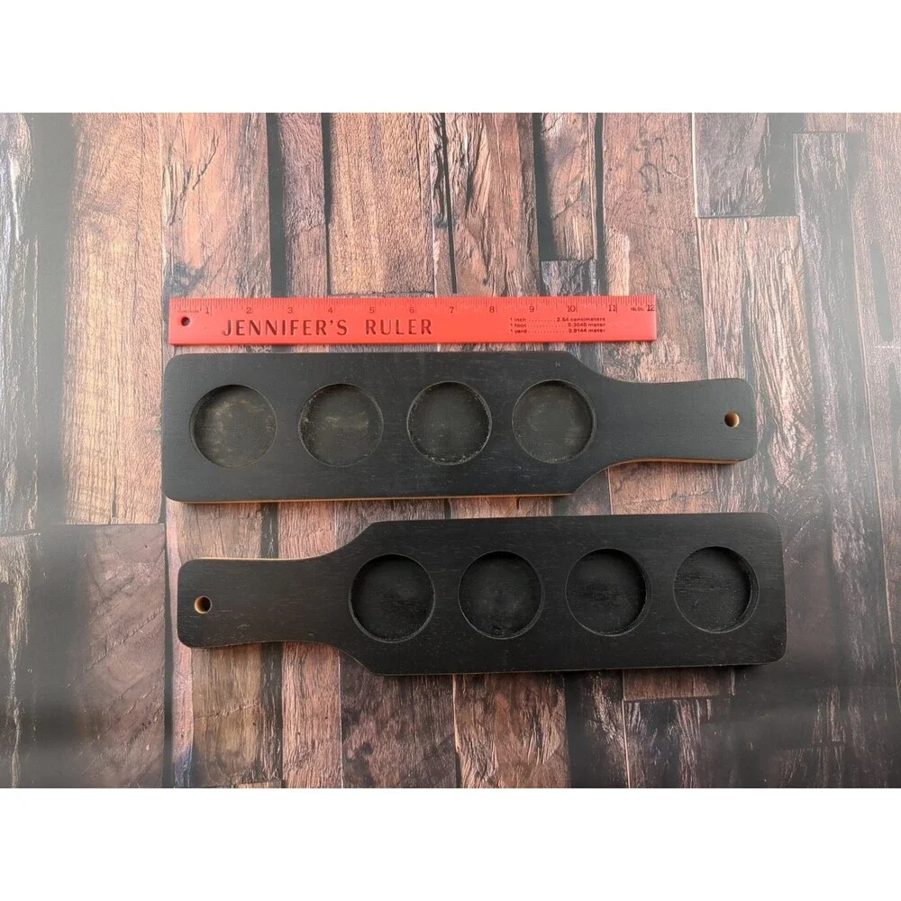 Beer Flight Sampler Set 2 Paddles 8 Glasses 4oz w Chalk Craft Home‎ Bar Dad Gift